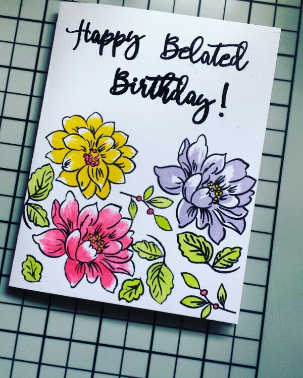 Belated Birthday Card