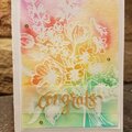 Congrats Floral Watercolor Card