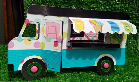 Ice Cream Truck Box Card (front)