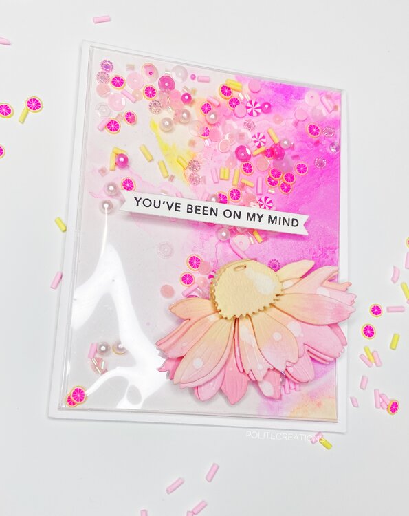 Pink Lemonade Flat Shaker Card