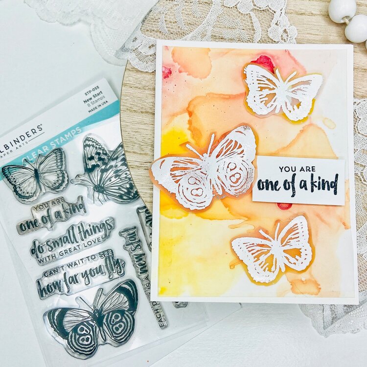 One of a Kind butterfly Card