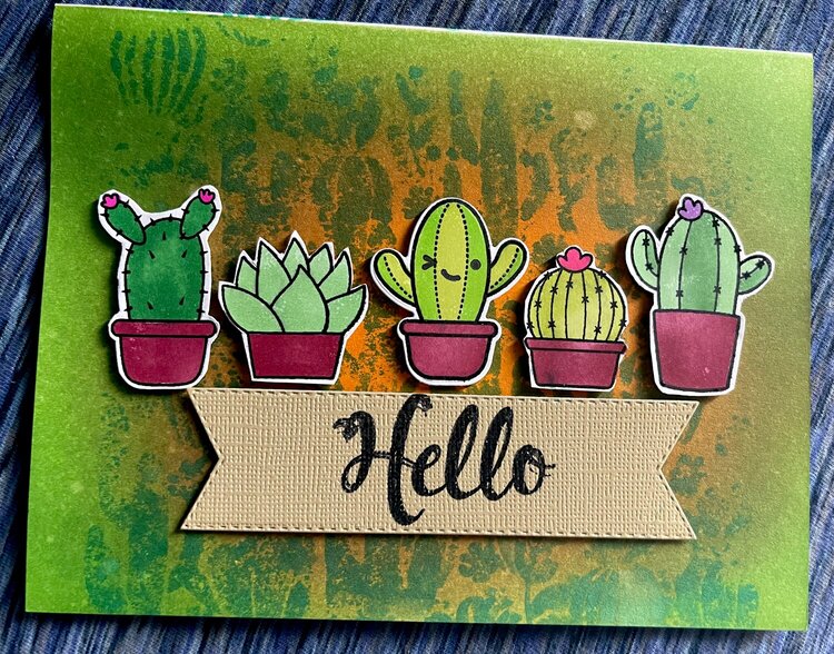 Hello Cactus Card
