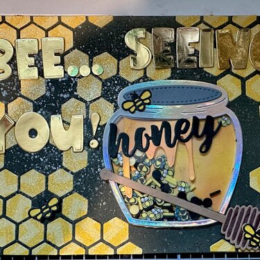 Bee going away card.