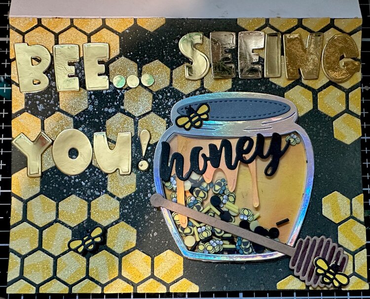 Bee going away card.