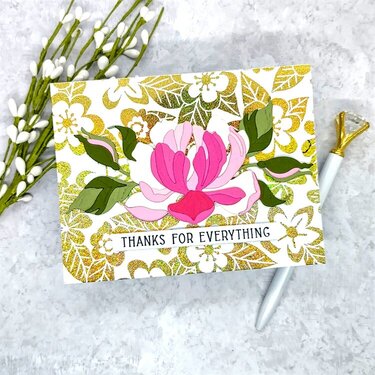 Thanks for Everything Floral Toner Toppers