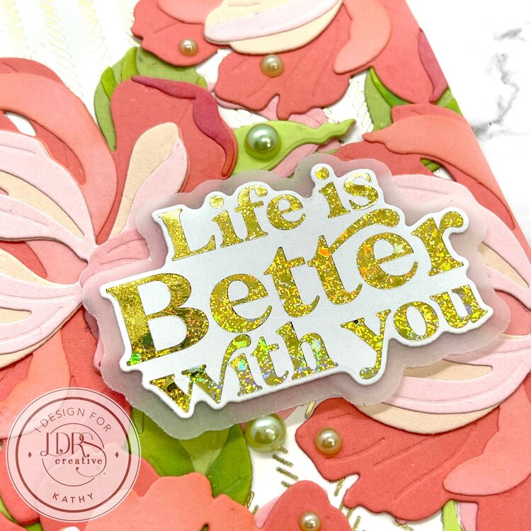 Life is Better with You Peony Card