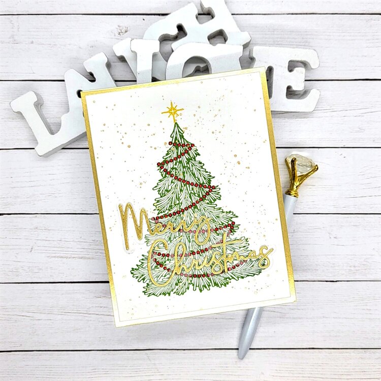 Merry Christmas Impress-ion Letterpress Card