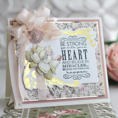 Be Strong and Go with your Heart card by Becca Feeken