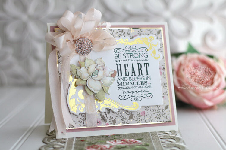 Be Strong and Go with your Heart card by Becca Feeken