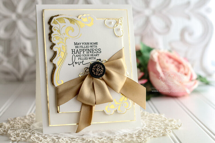 Gilded Leaves Card Inspiration by Becca Feeken