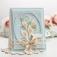 Layered Lilies - Give Yourself Grace Card