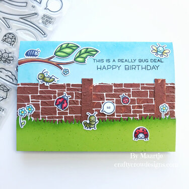 Happy Birthday Card with the A Bug Deal stamp set