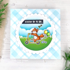 Scootin' By Birthday Card