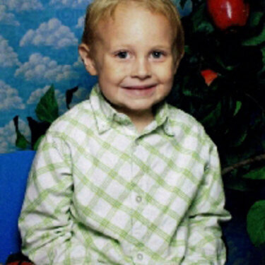 Gage&#039;s first pre-k picture!