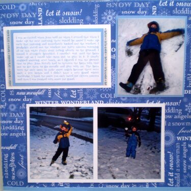 Snow Journaling Page