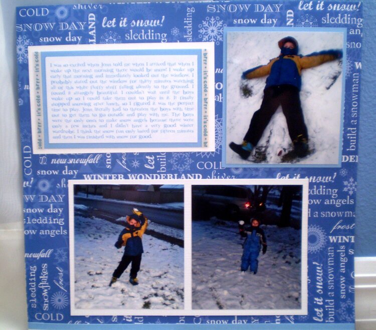 Snow Journaling Page