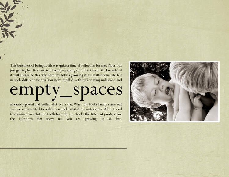 Empty Spaces Page 1