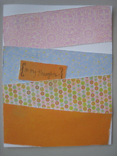 In My Thoughts card