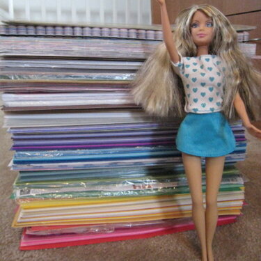 Beach Barbie has a paper addiction too.