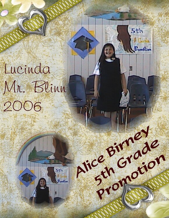 Cinda&#039;s 5th grade promotion