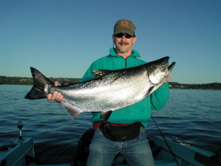 My Brother Wayne, with THE HUGE Salmon he caught