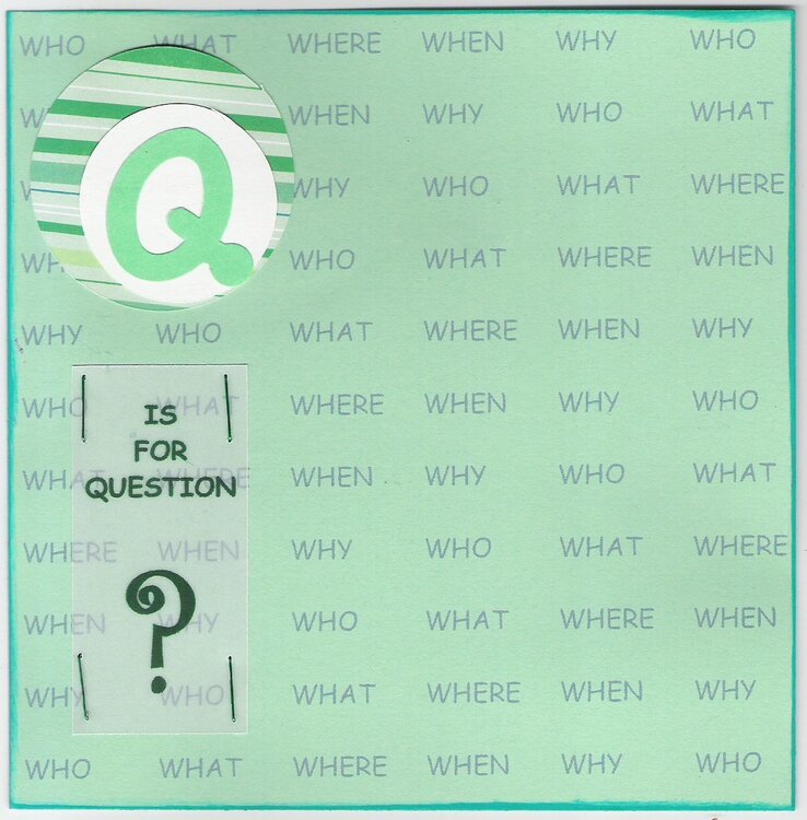 Q is for Question - ABC Boy Swap