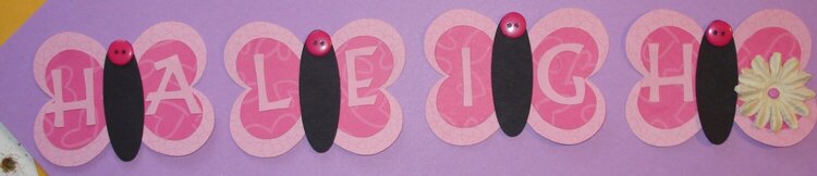 The letters of your childs name swap - Girl - Scrap N Moms - Cafemom