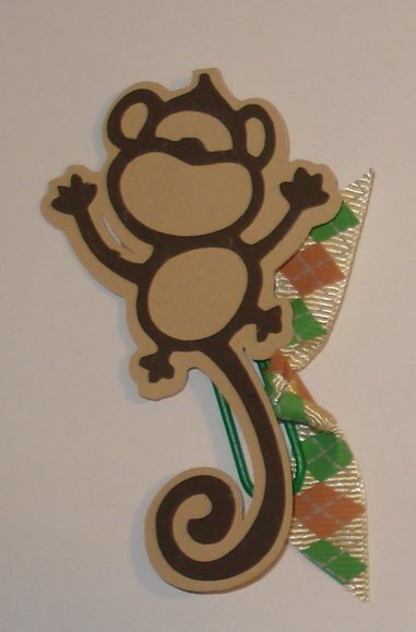 Monkey Embellished Paper Clip