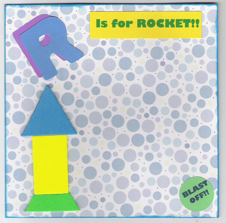 R is for Rocket - Boy ABC Swap