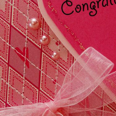 Close up of Baby Congrats card