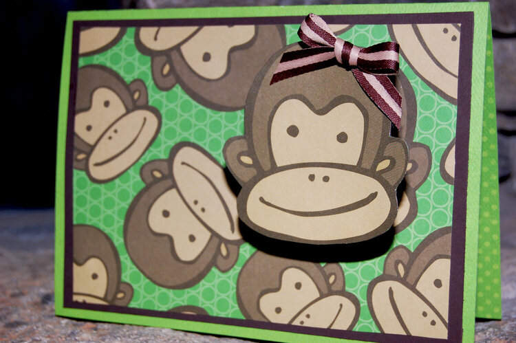 Monkey Face Card