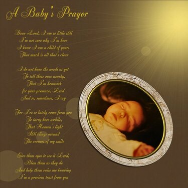 A Baby&#039;s Prayer