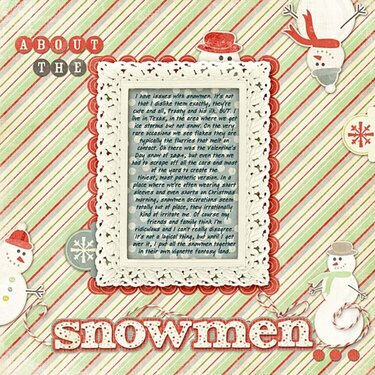 about the snowmen
