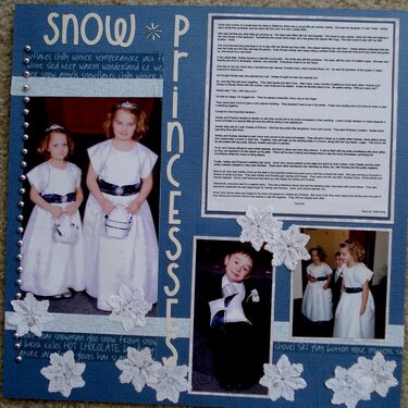 Snow Princesses and Ring Bearer