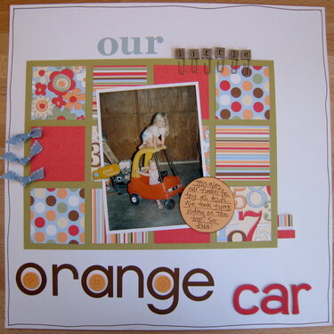 Our Little Orange Car