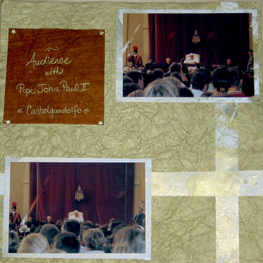 Audience with Pope John Paul II in Castelgandolfo