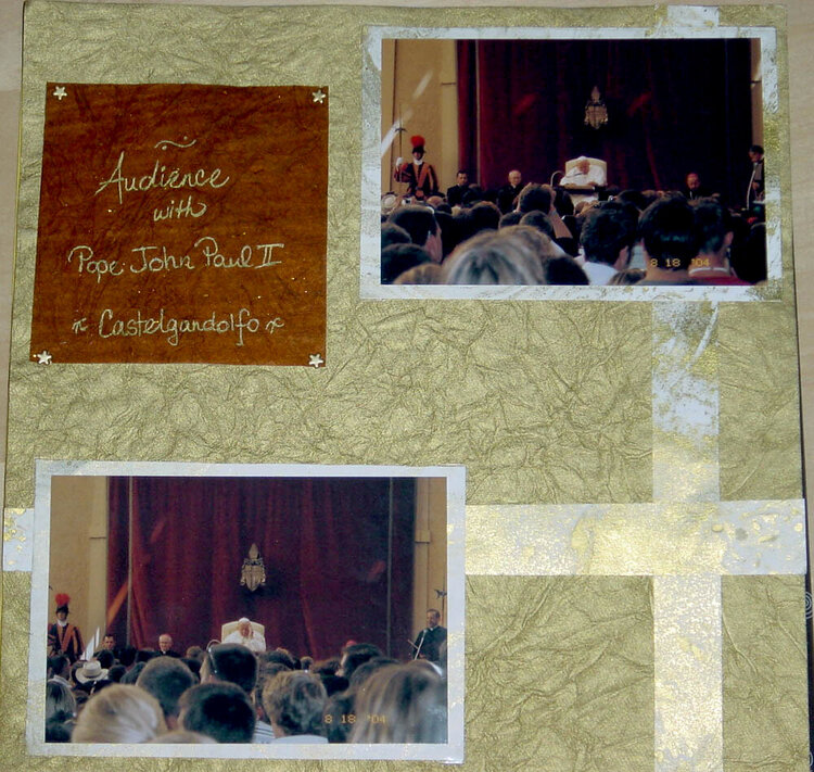 Audience with Pope John Paul II in Castelgandolfo