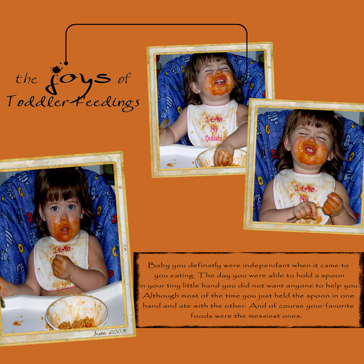 the Joys of Toddler Feedings