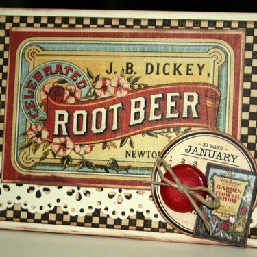 Root Beer card  *Graphic 45*