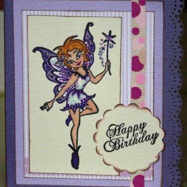 Happy Birthday Fairy Card