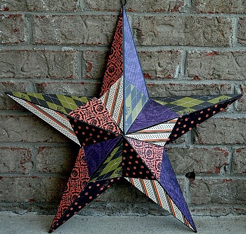 Altered Halloween Metal Star