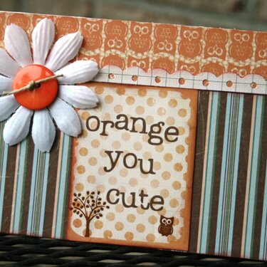 Orange You Cute Card