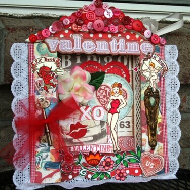 Valentine&#039;s Altered Shadow Box *Bombshell Stamps*