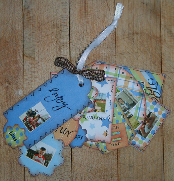 Piggy Tales Altered Tag Book