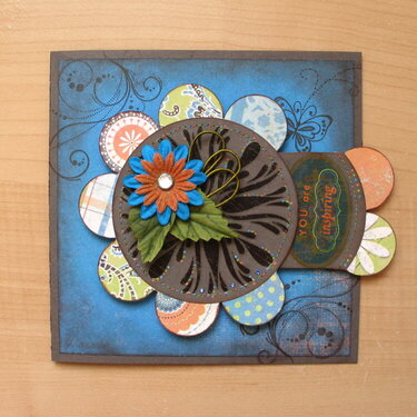 Scallop Pocket Card - Front (with pocket open)