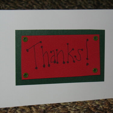 Simple Thank you Card.