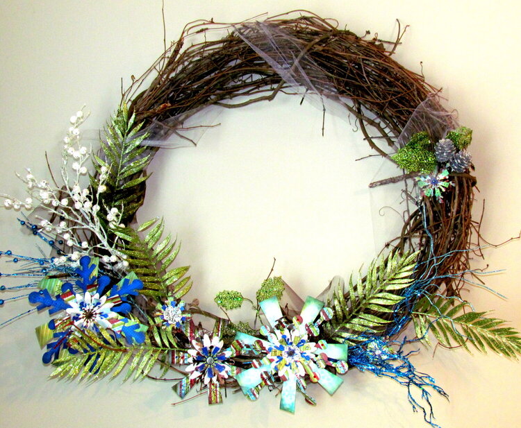Christmas Wreath - Fancy Pants Tradition