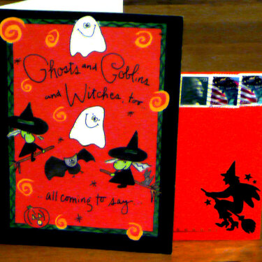 My first Halloween card.