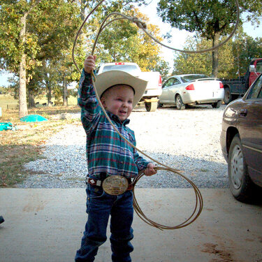 Logan on Halloween