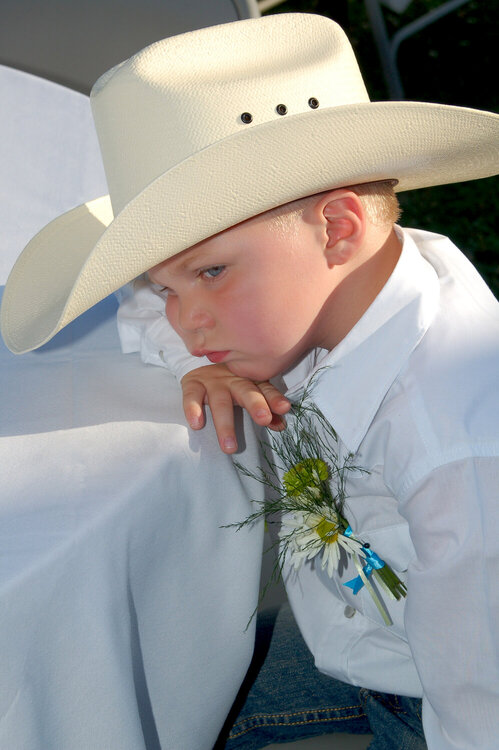 My tired little cowboy